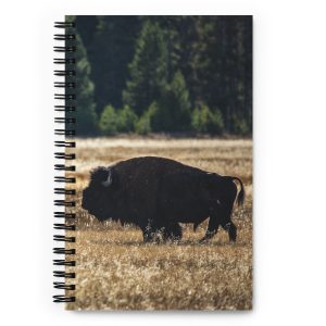 Lone Bison - Spiral notebook