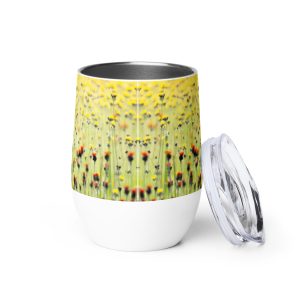 Summer Wildflowers - Wine tumbler