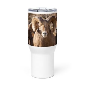 Bighorn Rams - Travel mug with a handle